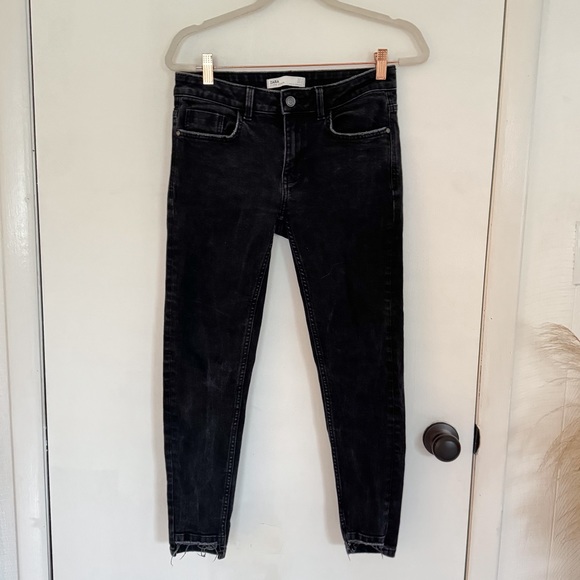 Zara Z1975 black skinny denim jeans - Picture 7 of 9
